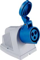 Tomada Sobrepor Industrial 16a 2p+t 220-250v 6h Azul Tramontina