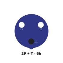 Tomada Sobrepor Industrial 2P+T 16 A 220-250 6 H Tramontina Tomada Sobrepor Industrial 2P+T 16 A 220-250 6 H Tramontina