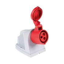 Tomada Sobrepor Industrial 2P+T 16A 380-415V 9H Vermelha IP44 56255331 Tramontina Tomada Sobrepor Industrial 2P+T 16A 380-415V 9H Vermelha IP44 56255331 Tramontina