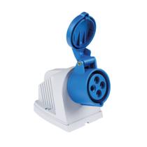 Tomada Sobrepor Industrial 3P+T 32A 220-250V 9H Azul IP44 56255336 Tramontina