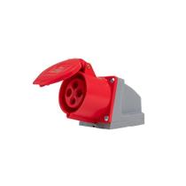 Tomada Sobrepor Industrial 3p+t 32a 6h 380v Vermelho