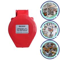 Tomada sobrepor vermelha 3p+t 32a 380/440v 6h ip44