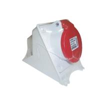 tomada Steck 3P+T 380V 16A N 4006 Vermelha