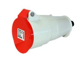 Tomada Steck Industrial Pendente Newkon 3P+T 32A 380/440V N-4256 Vermelho 6H