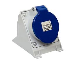 Tomada Steck Sobrepor 2P+T 32A 220V Azul N-3206 Tomada Steck Sobrepor 2P+T 32A 220V Azul N-3206