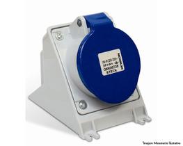 Tomada Steck Sobrepor 2P+T 32A 220V Azul N-3206