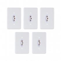 Tomada Stylus Ilumi 4x2 20A 250V Kit 5 Un