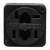 Tomada Tel Extensao C/2 Adap.Imp.Cent.Intern - Kit C/10 Unidades