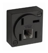 Tomada Telebras Preta Rj11 Fame Tomada Telebras Preta Rj11 Fame