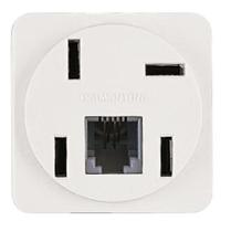 Tomada Telefone 4P Tel+Rj11 57111050 - Tramontina eletrik