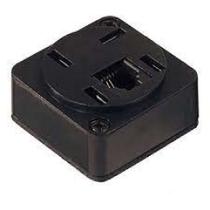 Tomada telefone ext preto interneed - 1 jack Tomada telefone ext preto interneed - 1 jack