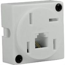 Tomada Telefone Externa Cartela Interneed Padrao + 1 Jack Branca 5087 - Kit C/10 Cartelas Tomada Telefone Externa Cartela Interneed Padrao + 1 Jack Branca 5087 - Kit C/10 Cartelas