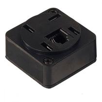 Tomada Telefone Externa Cartela Interneed Padrao + 1 Jack Preta 0365 - Kit C/10 Cartelas Tomada Telefone Externa Cartela Interneed Padrao + 1 Jack Preta 0365 - Kit C/10 Cartelas