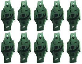 Tomada Telefone Padrão + Modular Sem Placa Prata Radial c/10