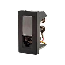 Tomada Telefone RJ11 4 Fios 1M Preta 615010PT Tomada Telefone RJ11 4 Fios 1M Preta 615010PT