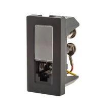 Tomada telefone rj11 4 fios 1m preta 615011pt pial plus+
