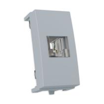 Tomada Telefone RJ11 4 Fios cor Cinza Sleek MarGirius Tomada Telefone RJ11 4 Fios cor Cinza Sleek MarGirius