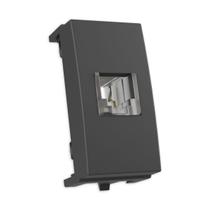 Tomada Telefone RJ11 4 Fios cor Grafite Sleek MarGirius Tomada Telefone RJ11 4 Fios cor Grafite Sleek MarGirius