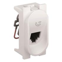 Tomada Telelefone RJ11 2 Fio Branca Nereya - 663072 - PIAL PLUS Tomada Telelefone RJ11 2 Fio Branca Nereya - 663072 - PIAL PLUS