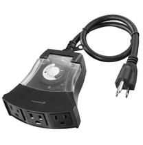 Tomada temporizada externa Fosmon Waterproof 15A 125V ETL listada