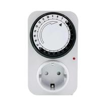 Tomada Temporizadora Mecânica 24 Horas Com Plugue Alemão/Francês 16A 3680W De Alta Potência Com Tomada Temporizadora Mecânica 24 Horas Com Plugue Alemão/Francês 16A 3680W De Alta Potência Com