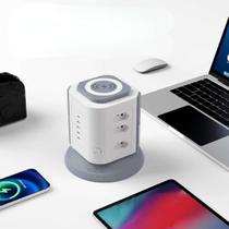Tomada Torre Com Entradas Usb E Cabo Longo