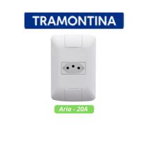 Tomada Tramontina Aria 2p+t 20 Amperes Branca 250v - 57241/013