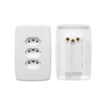 Tomada tripla 2x4 10a bc safira ilumi