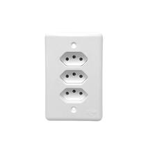 Tomada tripla 2x4 10a bc stylus ilumi