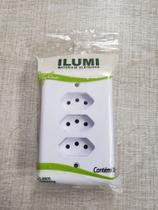 Tomada tripla três pinos Tomada tripla três pinos