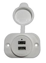 Tomada USB 12/24V Para Barcos Carros Trailers e MotorHome Tomada USB 12/24V Para Barcos Carros Trailers e MotorHome