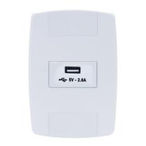 Tomada USB 2A - 5V Bivolt Completo Lev - Ilumi