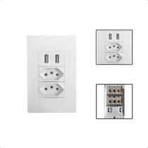 Tomada USB De Parede Bivolt 2.1A 5V