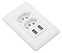 Tomada USB De Parede Carregador Turbo Para Celular Universal