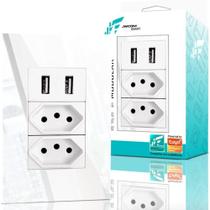 Tomada Usb De Parede Jwcom Universal Kit Modular Bivolt 10A Tomada Usb De Parede Jwcom Universal Kit Modular Bivolt 10A