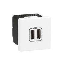 Tomada USB Dois Módulos Arteor Branco - Pial Legrand Tomada USB Dois Módulos Arteor Branco - Pial Legrand