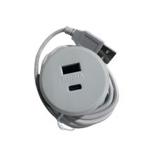 Tomada USB Duplo de Embutir em Móveis Pronta Entrega