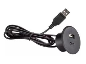 Tomada USB e Tipo C Duplo de Embutir em Móveis Pronta Entrega