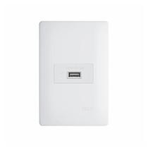 Tomada Usb Fame Habitat 15W Com Placa 4X2 Branca