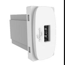 Tomada Usb Gracia Branco Módulo Tomada Usb Gracia Branco Módulo