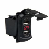 Tomada USB Marinizada Dupla c Voltímetro 12/24V 3.1A SeaTech Tomada USB Marinizada Dupla c Voltímetro 12/24V 3.1A SeaTech