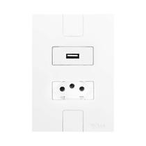 Tomada usb tomada 2pt 10a