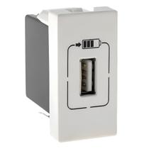 Tomada Usb Zeffia Branco Módulo Carregador 1500ma