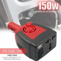 Tomada Veícular 12v Para 220v Inversor Acendedor 150w