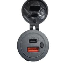 Tomada veicular 3.0 USB-C Bivolt Tomada veicular 3.0 USB-C Bivolt