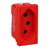 Tomada Vermelha 20A 220V Pial Plus Módulo Plástico 2P+T 615079