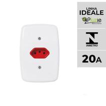 Tomada Vermelha 20A Ideale Pluzie 4x2 branca 250V Tomada Vermelha 20A Ideale Pluzie 4x2 branca 250V