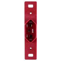 Tomada Vertical 2p+t 10a Vermelha Para Condulete - Ilumi - Compatível Com Inpol - 250v Tomada Vertical 2p+t 10a Vermelha Para Condulete - Ilumi - Compatível Com Inpol - 250v