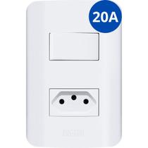 Tomadas 10A 20a Teclas Placas 4x2 e 4x4 Interruptores Romazi Linha Canoa Simples/Paralelo Tomadas 10A 20a Teclas Placas 4x2 e 4x4 Interruptores Romazi Linha Canoa Simples/Paralelo