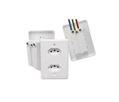 Tomadas Dupla Ilumi Monobloco 10a (fácil Instalação)